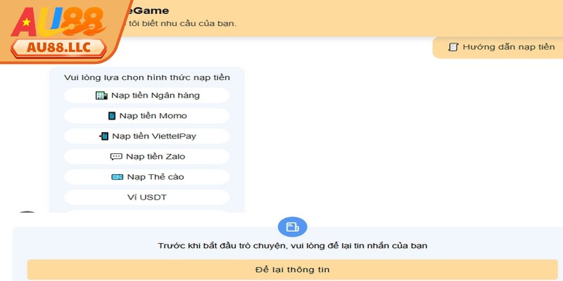 Nạp Tiền Au88 - An Toàn, Tiện Lợi Mọi Lúc Mọi Nơi 3 Những lưu ý quan trọng nhằm tối đa hiệu quả nạp tiền Au88