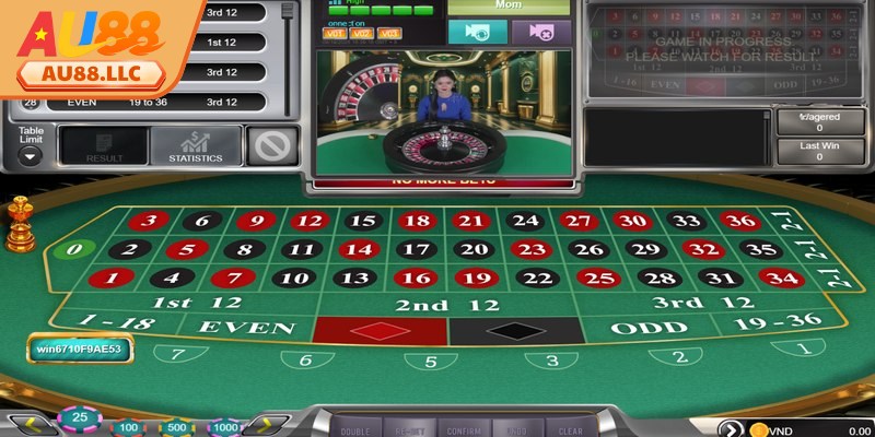 Luật chơi của game Roulette Au88 chuẩn nhất 